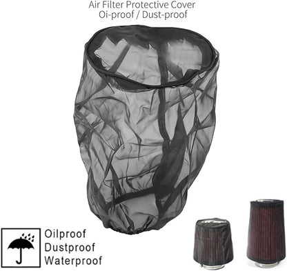 Majatou Air Filter Cover, Cold Air Intake Filter Sock Cover, Waterproof Cone High Flow Air Cleaner Filter Wrap Kits, Dustproof Air Cleaner Protective Cover (Big)