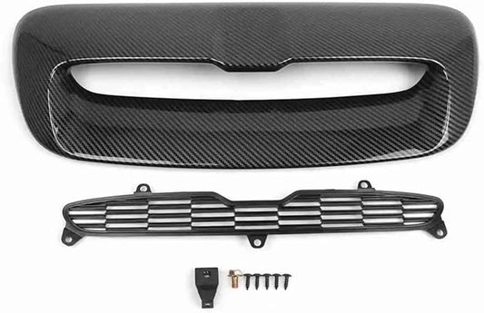 Car Bonnet Scoop Air Vent Intake Replacement Compatible For BMW And Mini R56 2007-2013 51132756095 51132757694 51232752275 Car Accessories(Carbon look)