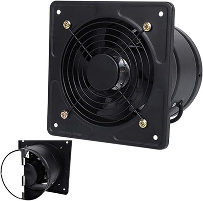 6 inch, High Speed Explosion-Proof Garage Ventilation Fan 6-10 Inch 220V Low Noise Metal Bathroom Exhaust Smoke Fan for Home Use, Greenhouse Easy to Store