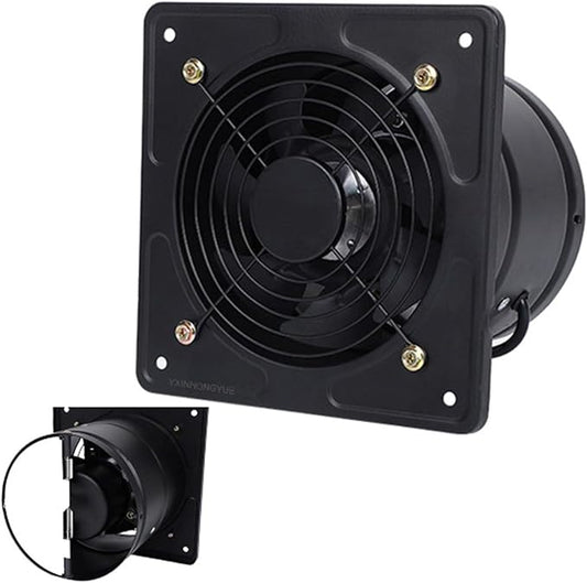 10 inch, High Speed Explosion-Proof Garage Ventilation Fan 6-10 Inch 220V Low Noise Metal Bathroom Exhaust Smoke Fan for Home Use, Greenhouse Easy to Store