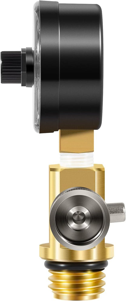RV40600 98209800 Brass Air Relief Valve with Pressure Gauge, Air Release Valve Replacement Parts For All FNS, FNS Plus, Clean and Clear, Quad DE, Predator, 4000 Series, EasyClean, Warrior Pool Filter