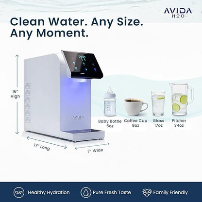 Bottleless Water Dispenser - Instant Hot and Cold Water Dispenser for Countertop W Full Installation Kit, Quiet Multi-Stage Filtration + UV Sterilization & Touchscreen Design, 2026 Ultra