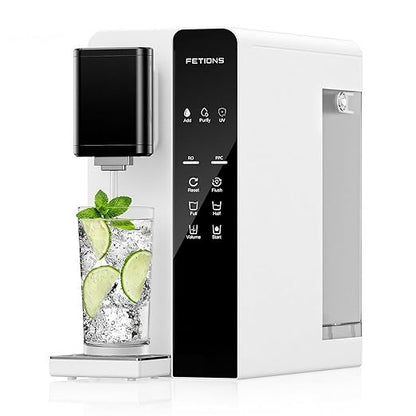 CT2 Reverse Osmosis Water Filter Countertop, 5-Stage RO Water Filtration System, Water Purifier for Home, No Installation, 4: 1 Pure to Drain
