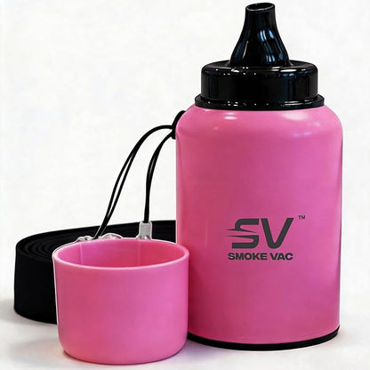 SmokeVac Handheld Personal Air Filter with 4-Layer Filtration & One-Way Check Valve – Portable Smoke & Odor Eliminator for Home, Car, Travel & Events (Pink)