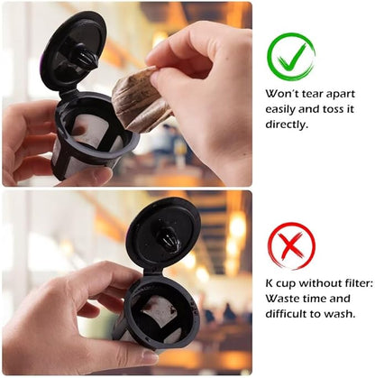 Disposable Paper Coffee Filters, Keurig K Cup Paper Filters for Keurig Single Brewer Reusable Cups, K-cup Coffee Pods, Fits All Brands Reusable K Cups (300)