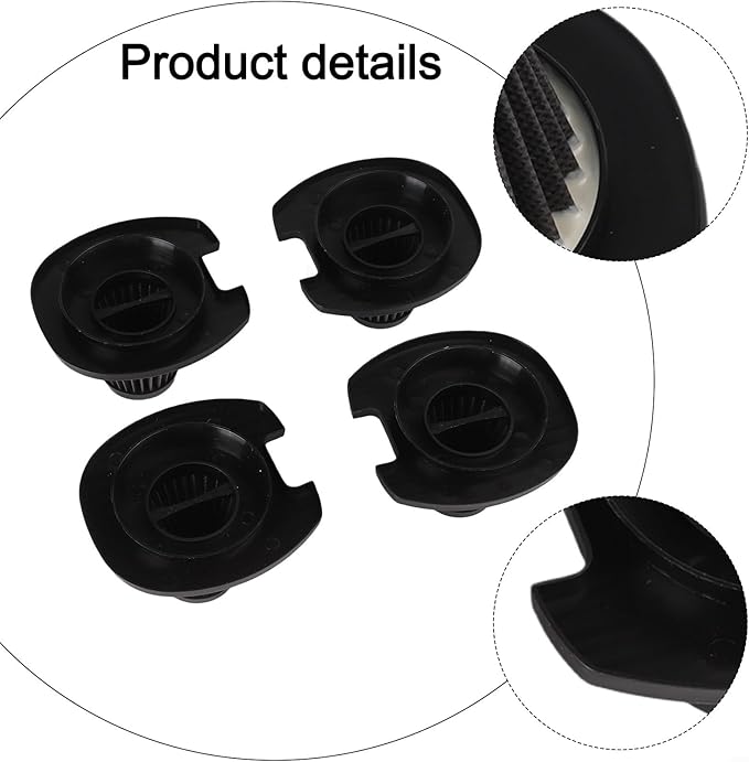Washable Reusable Vacuum Filters for BLACK for DECKER RC EV1416 3-in-1 Lightweight Corded Upright, Polyester Plastic Foam Replacement Filter Set for Household Dust Reduction, 4 Pieces(4* Filters)