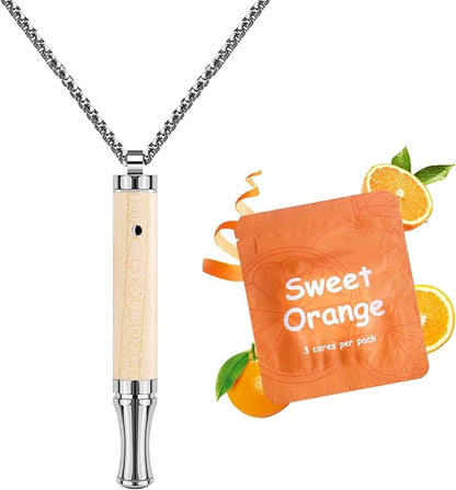 ASTOFLI Adult Quit Smoking Breathing Necklace: Adjustable Air Inhaler Stop Smoking Aids Fidget for Stress Anxiety Relief Smokless Inhaler - Air Outlet Breathing Necklace to Quit Smoking and Vape