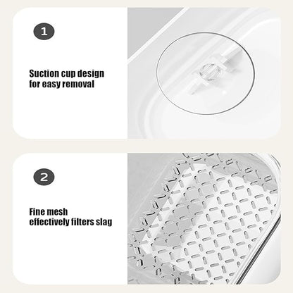 Sink Filter Basket, Efficient Drainage Design, 150g, Suction Cup Sink Rack, Kitchen Drain Basket, Compact & Space-Saving, for Home, Apartment, Restaurant, Dorm, Fruit, Vegetable, Pasta