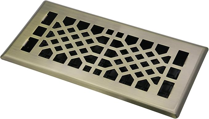 Bronze Color Floor Register Heavy Duty Walkable Steel Ease Adjust Air Vents 4X10 Inch Floor Vent Air Vents for Home