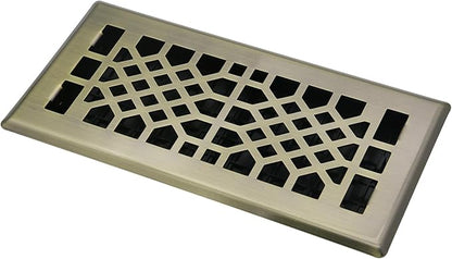 Bronze Color Floor Register Heavy Duty Walkable Steel Ease Adjust Air Vents 4X10 Inch Floor Vent Air Vents for Home