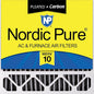 Nordic Pure 20x20x5 (Actual Size: 19 5/8 x 19 7/8 x 4 3/8) Honeywell Replacement Furnace Filters MERV 10 Plus Carbon 1 Pack
