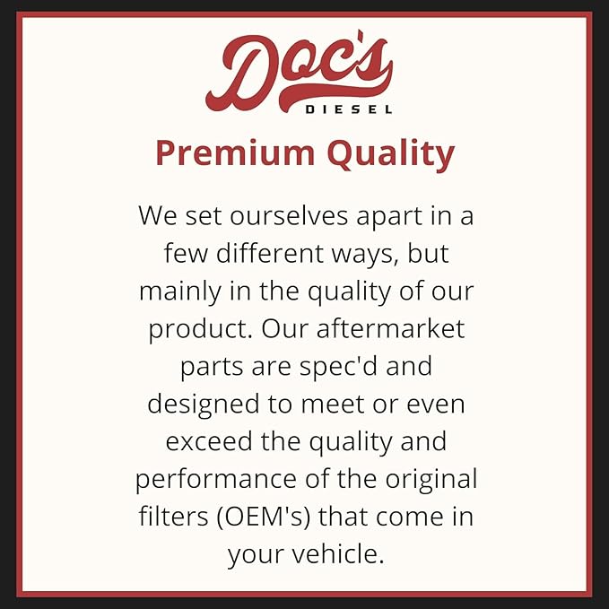 Doc's Diesel Fuel Filter DFD4625 | Compatible with Ford 6.7L Powerstroke F250, F350, F450 2017+ | Replaces FD4625