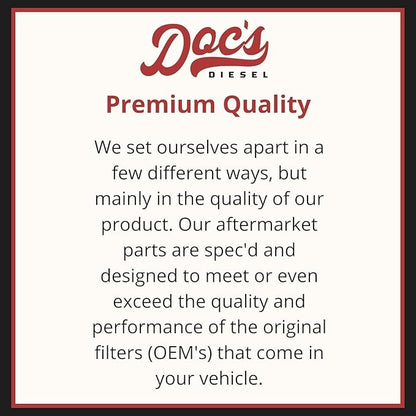 Doc's Diesel Fuel Filter DFD4625 | Compatible with Ford 6.7L Powerstroke F250, F350, F450 2017+ | Replaces FD4625