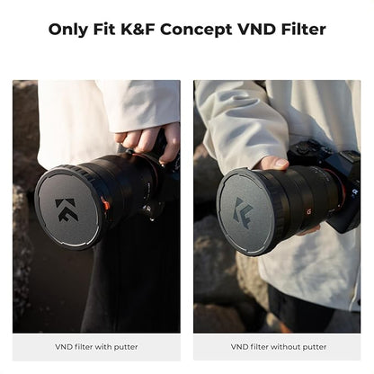 K&F CONCEPT 72mm Variable ND Lens Filter Cap TPU Material Filter Cap Only for K&F 72mm Adjustable Neutral Density Filter