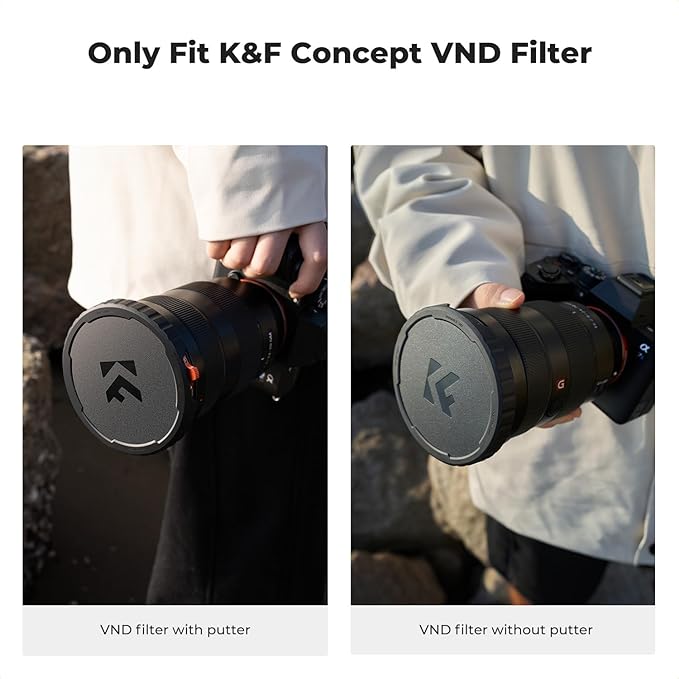 K&F Concept 67mm Variable ND Lens Filter Cap TPU Material Filter Cap Only for K&F 67mm Adjustable Neutral Density Filter