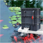 GRRICEPL Fish Tank Filter Box, Waterfall Bio-Filtration Aquarium, Turtle Tank Filter, Pump and Filter Media Not Included (Color : Gray, Size : 30x20x33cm)