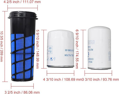 30-00471-20 Filter Maintenance Service Kit 30-00463-00 Compatible with Carrier Reefer Unit 7300 7500 Replace Oil Change Filter Kit Air Filter 30-00471-20, Fuel Filter 30-00463-00 30-01090-05