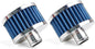 MUGE RACING 23mm Car Air Filter Universal Cold Air Intake Filter High Flow Vent Valve Cover Breather Filter (Blue- 2 Pcs)