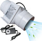 3 Inch Duct Fan Variable Inline Exhaust Blower 12V Extractor Fan 47Cfm Powerful Universal Silent Fan Filter Booster for Hydroponics Home Use (Color : Adjustable Speed, Size : 6w)