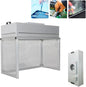 INTBUYING Air Flow Clean Bench Vertical Laminar Flow Hood Dust Free Room Workshop 110V Aluminum Blade Fan with HEPA Filter Dust Free Work 47.2x23.6x29.1in for Phone LCD Repair Laboratory Using