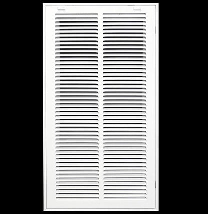 HVAC Premium 12 x 36 Duct Opening Steel Return Air Filter Grille, for 1-inch Filter, Removable Door, Flat Stamped HVAC Vent Cover Grille, Outer Dimensions 14.5 x 38.5