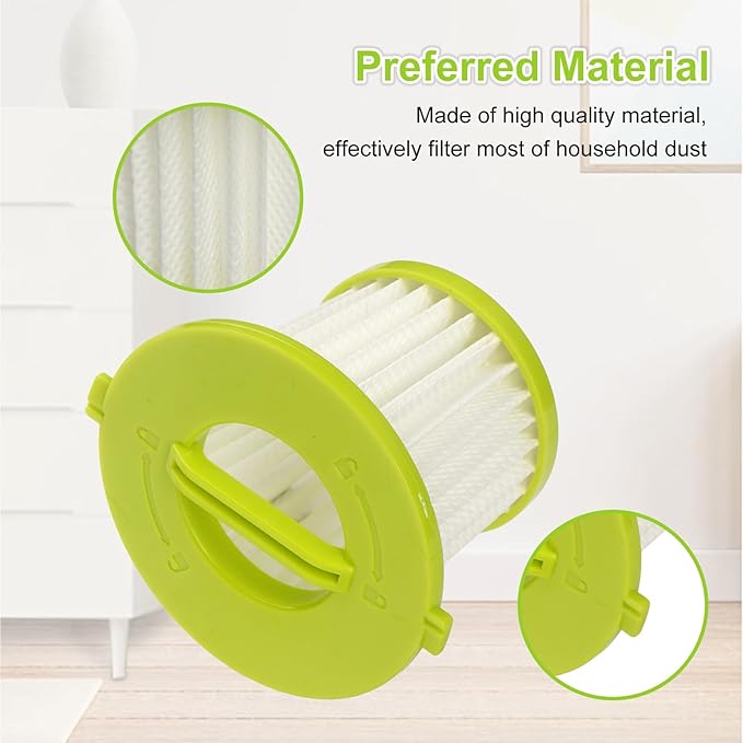 Replacement Filter Compatible with Ryobi ONE+ 18V Handheld Vacuum Models PCL700 PCL704 PCL705 Part # A32F05N A32HF00 Reusable Filter Set (4 Pack)