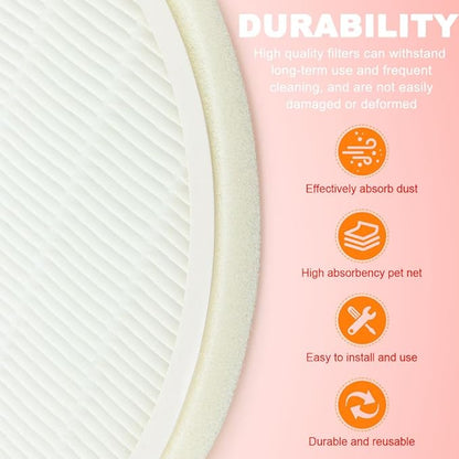 4 Pack Nail Dust Collector Replacement Filter for MelodySusie HPro/SProR Nail Dust Collector, Reusable Dusts Collector Filter for Nails Machine Manicure Tools Salon Home Use