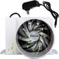 3 Inch Inline Fan 12V Tube Vent Fan Powerful 130Cfm in-line Duct Fan 20W Plastic Extractor Blower for Hydroponics Home Use Ventilation Tent (Color : NO Adjustable Speed, Size : 20w)