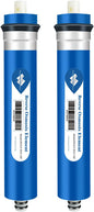 Membrane Solutions 100 GPD RO Membrane, Reverse Osmosis Membrane, RO Membrane Replacement, Reverse Osmosis Filter Replacement for Under Sink Home Drinking RO Water Purifier System (2 PACK)
