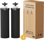 Black Purification Elements Replacement for Berkey® BB9-2® & Big Berkey® Gravity Water Filter System, Compatible with ProOne® Big+ & Purewell Filters, High-Efficiency Carbon Elements (2 Pack)