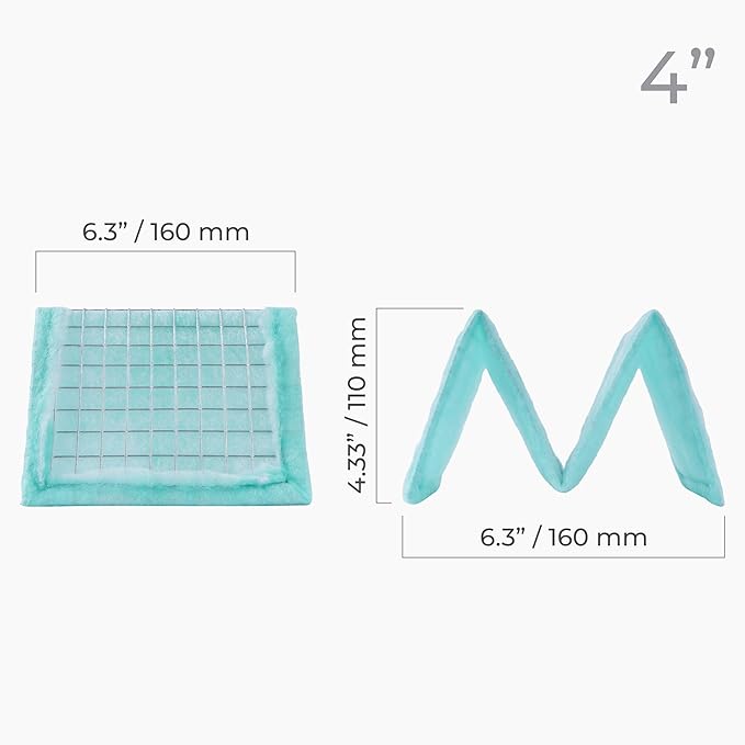 6 x 6 Inch Air Filter for 4 Inch Filter Box - Replacement Filter - W-Shaped EU3 Filtration Class, ISO Coarse 40% - Dust Collection, Lint Catcher/Trap, Air Filtration - Steel Wire Mesh