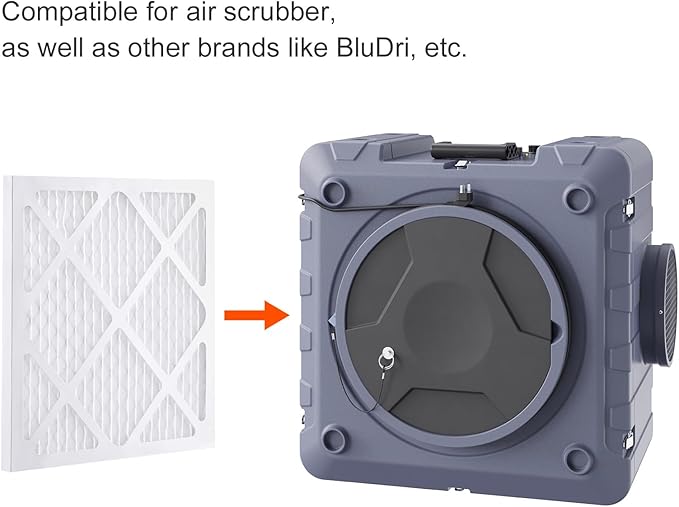 Happybuy 5-Pack Protective Pre Filters, 15.75" x 15.75" Air Filter Replacement, High-Efficiency Stage 1 Filters for BlueDri & Happybuy Scrubbers, Air Purifiers, Water Damage Restoration Equipment