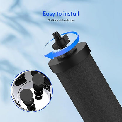 Lifefilter Replacement for BB9-2 Black Purification Water Filter, Compatible with Berkey® BB9-2 Black Filters and Berkey® Gravity Water Filter System, 4 Pack