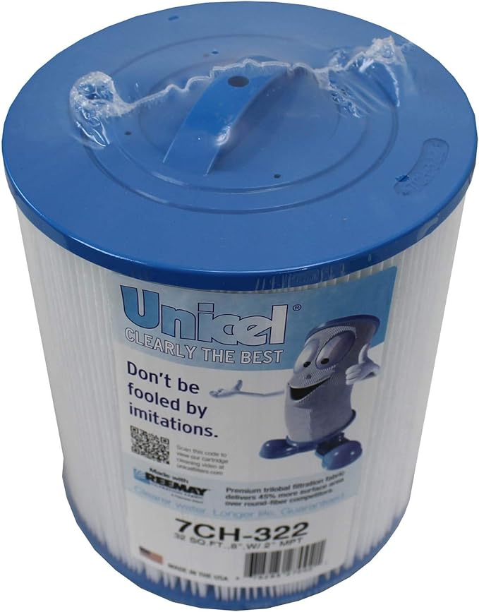 Unicel 7CH-322 32 Square Foot Media Replacement Hot Tub Spa Filter Cartridge with 275 Pleats (6 Pack)