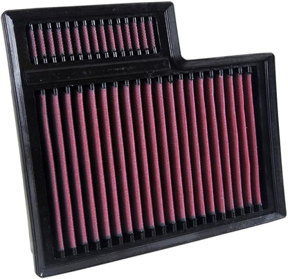 K&N High-Flow Original Lifetime Engine Air Filter: Increase Power: Premium, Washable: Compatible with 2015-2024 FORD: Transit 150, Transit 250, Transit 350, 33-5024