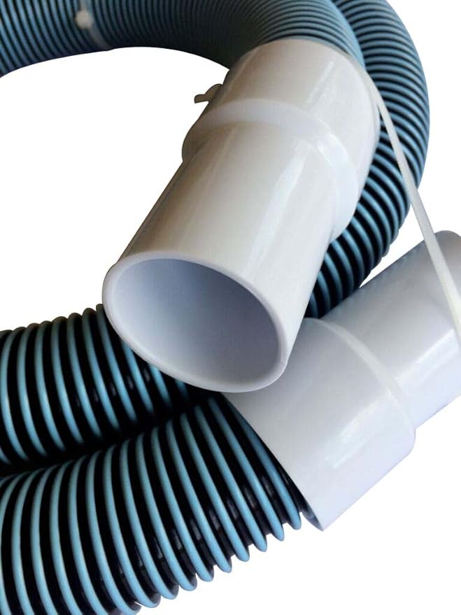 FibroPool Professional Pool Filter Hose Replacement Kit – 1.5" 6 Foot Hose 2 Pack with Reinforced Cuffs, Adapters, Clamps & PTFE Tape – Durable, Leak-Resistant, Universal Compatibility