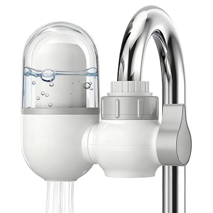 Sinks-Mounted faucetfilterefficientwaterpurificationsystemeffectivelyremovesunpleasantchlorineodorand impurities, suitablefor15/16 13/15 inch and 3/4 inch Kitchen (White)