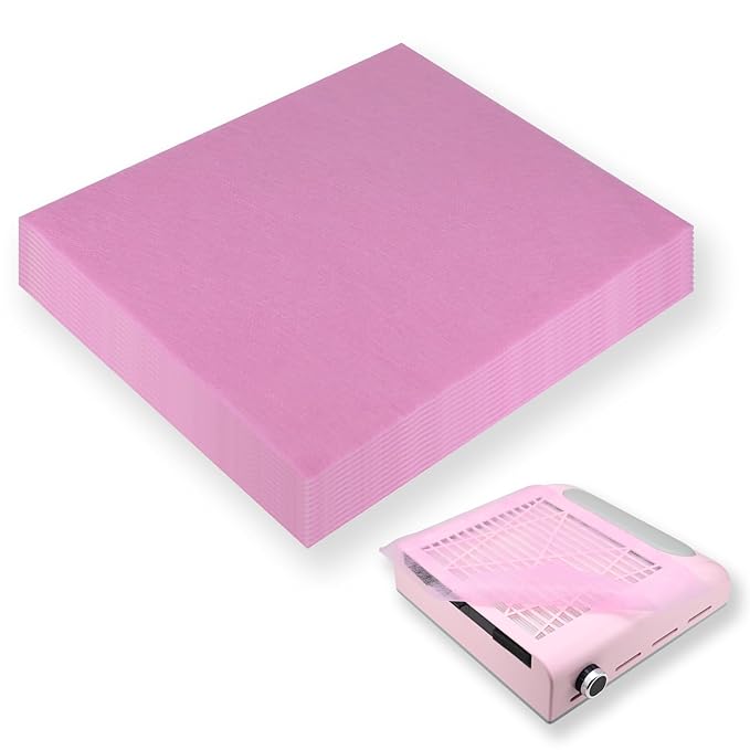 300 Sheets Nail Dust Collector Filter Paper: Disposable Dust Vacuum Filter for Most Nail Dust Fan Extractor Machine, Dust Cleaner Replacement Filter Paper Nail Tech Supplies Accessories for Home Salon