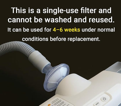 Aveen Inline 8-Pack CPAP Filters - Universal Fit for CPAP and BiPAP Machines and CPAP Hoses- Advanced Filtration for Cleaner Air, Easy to Install, Must-Have CPAP Filters.