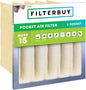 Filterbuy 20x20x12 5-Pocket Air Filter MERV 15 HVAC Replacement (1-Pack)