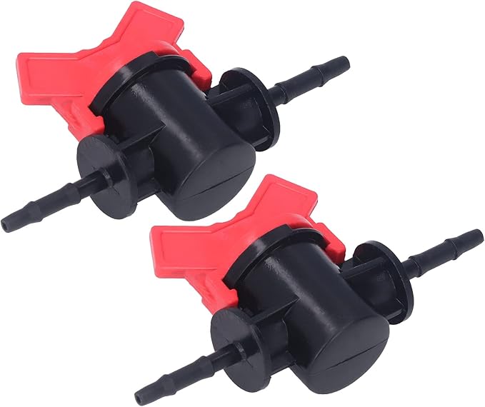 Regulator ABS Plastic Liquid Control Stop Valve for Domestic Water Pumps Solar Water Heaters Construction Sites 2PCS Straight Through Valve (3.5MM regulator)