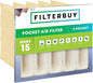 Filterbuy 16x20x12 5-Pocket Air Filter MERV 15 HVAC Replacement (1-Pack)