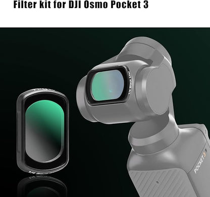 GREEN.L Magnetic Black Mist Filter for DJI Osmo Pocket 3, 1/4 Strength Cinematic Pro-Mist Effect, Ultra-Thin, Multi-Coated, HD Optical Glass