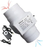 Inline Duct Fans 3 Inch 12V Extractor Fan 6W 47Cfm Plastic Variable Vent Blower Workshop Dust Fume Air Extractor Fan for Carbon Filter (Color : Adjustable Speed, Size : 6w)