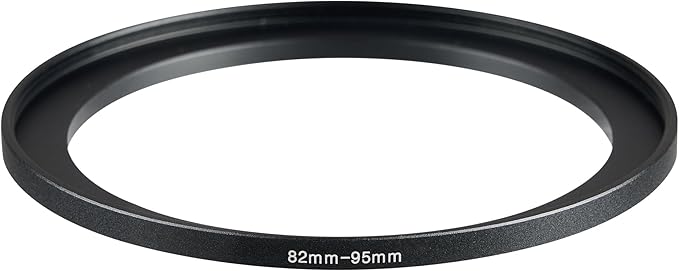 82-95mm Metal Step-Up/Down Ring Adapter Compatible with Mirrorless Cameras DSLR Lens, UV CPL ND Filter Thread Converter, Black