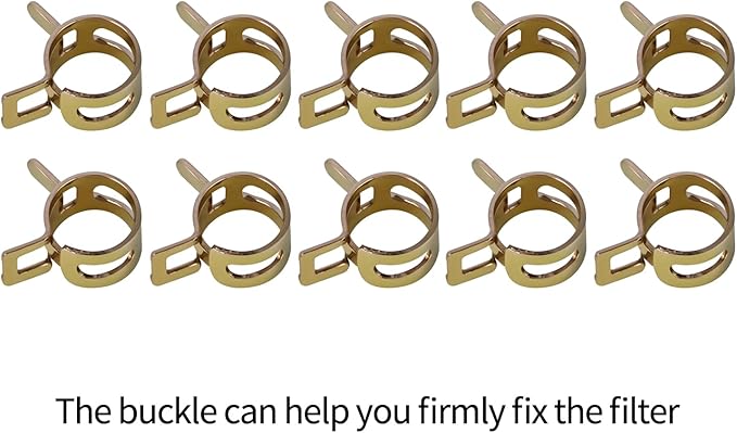 5/16 & 1/4 Inline Magnetic Fuel Filter for Lawn Mower, Small Engine, Kohler, John Deere, Kawasaki - High Flow Gas Filter with Magnet Replacement (12-Pack)