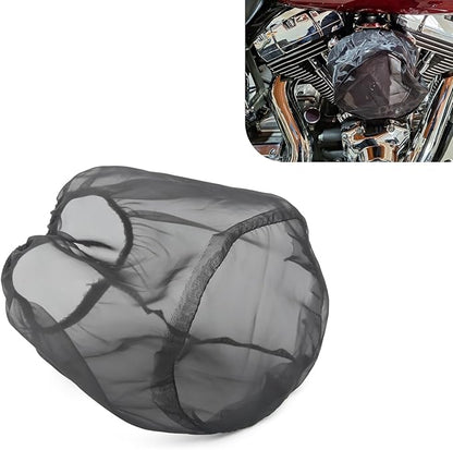 Air Filter Cover, Thickened Car Cold Air Intake Filter Dust Sock Cover, Universal for High Flow Air Intake Filters (Small, Black)