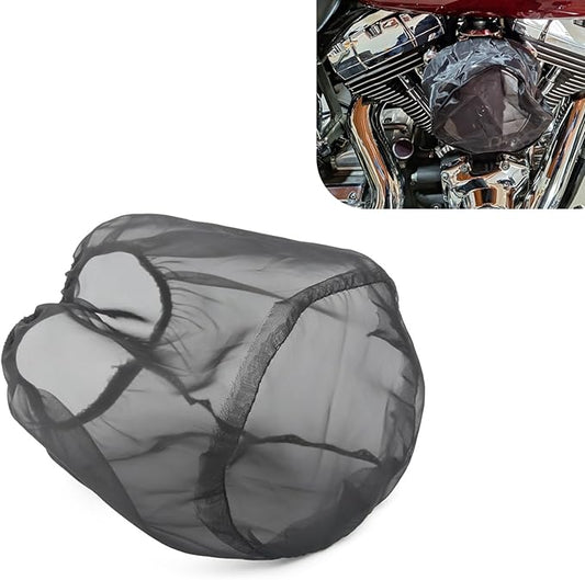 Air Filter Cover, Thickened Car Cold Air Intake Filter Dust Sock Cover, Universal for High Flow Air Intake Filters (Small, Black)
