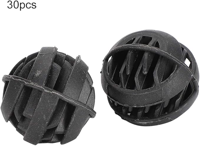 Plastic Biochemical Filter Balls, 30PCS, Durable & Recyclable, for Freshwater and Seawater Aquarium Fish Tanks Biofiltration