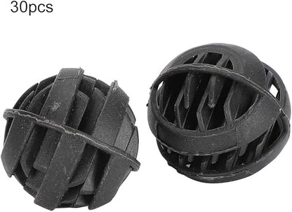 Plastic Biochemical Filter Balls, 30PCS, Durable & Recyclable, for Freshwater and Seawater Aquarium Fish Tanks Biofiltration
